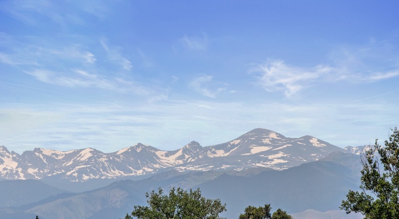 a mountain view