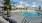 Resort style pool with lounger